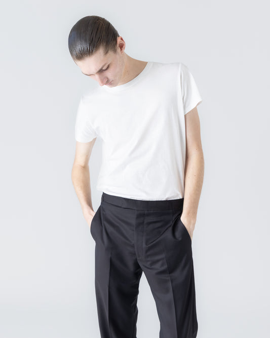 TAILORED TROUSERS IN DARK BROWN
