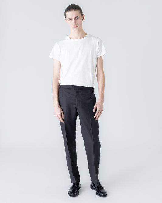 TAILORED TROUSERS IN DARK BROWN