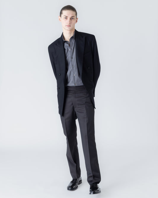 BLACK DOUBLE-BREASTED JACKET